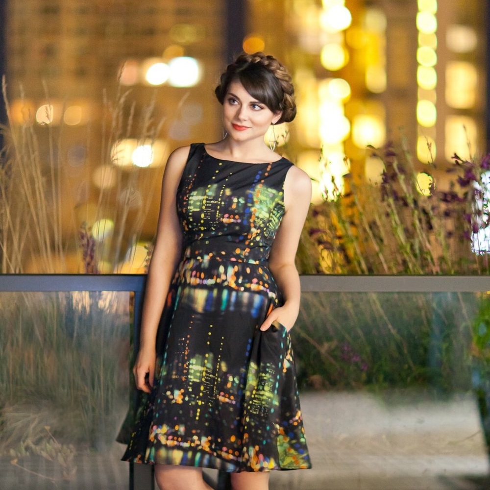 ModCloth “City Lights” dress by Fervour